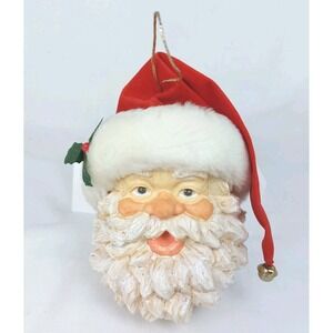 VTG Kurt Adler Santa Claus Head Ornament Santa's World Christmas
